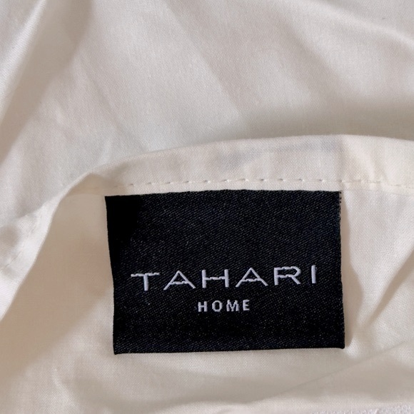 TAHARI King Size Pillow Shams - Velvet Neutral Chinoiserie Paisley Damask - Picture 12 of 13